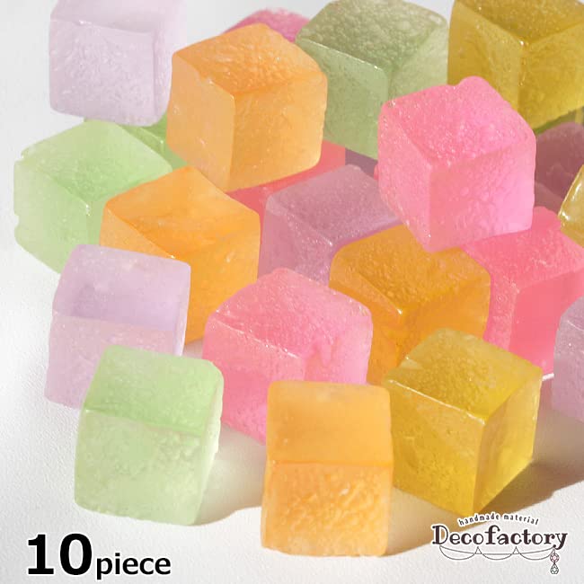Amazon | 【オレンジ】10個 【ミニパーツ】 キューブキャンディ風